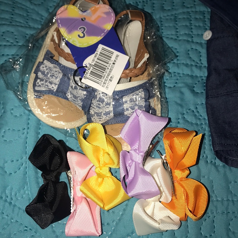 2for15 New Beautiful 9 pc girls denim blue outfit - Picture 8 of 8